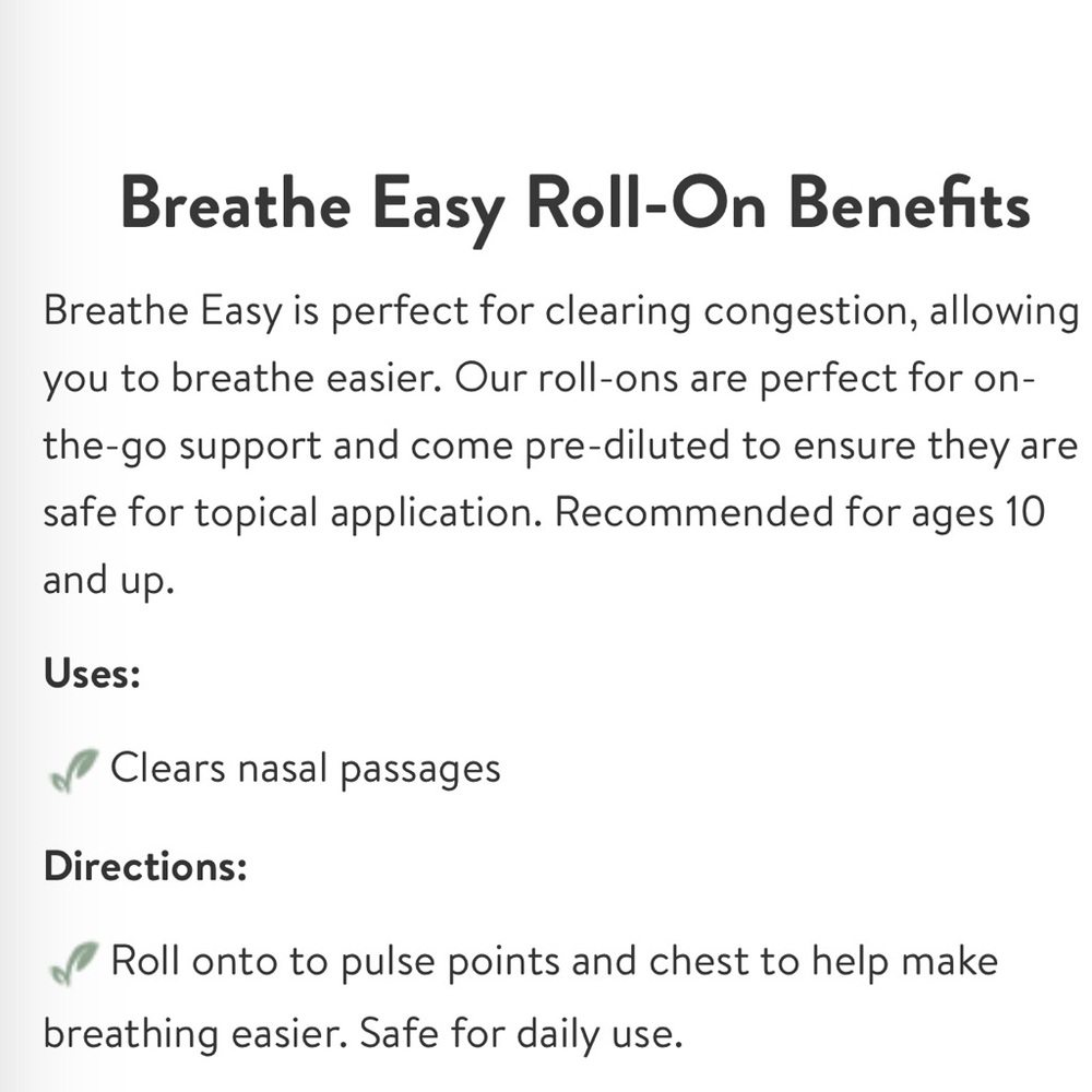 Breathe Easy Essential Oil Roll-On - Black - Picture 2 of 5